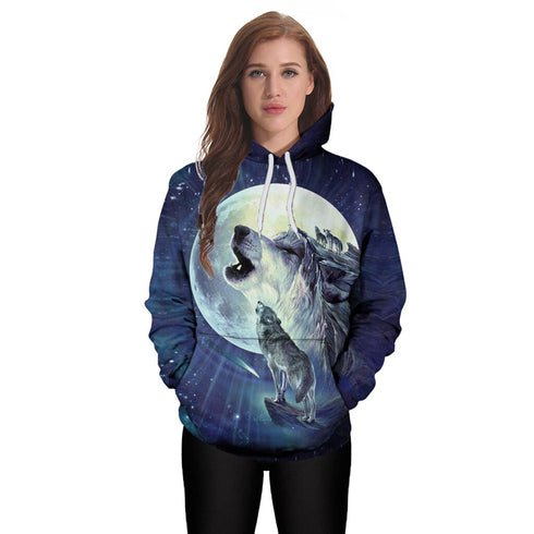 Sweat Loup Hurlant Pleine Lune
